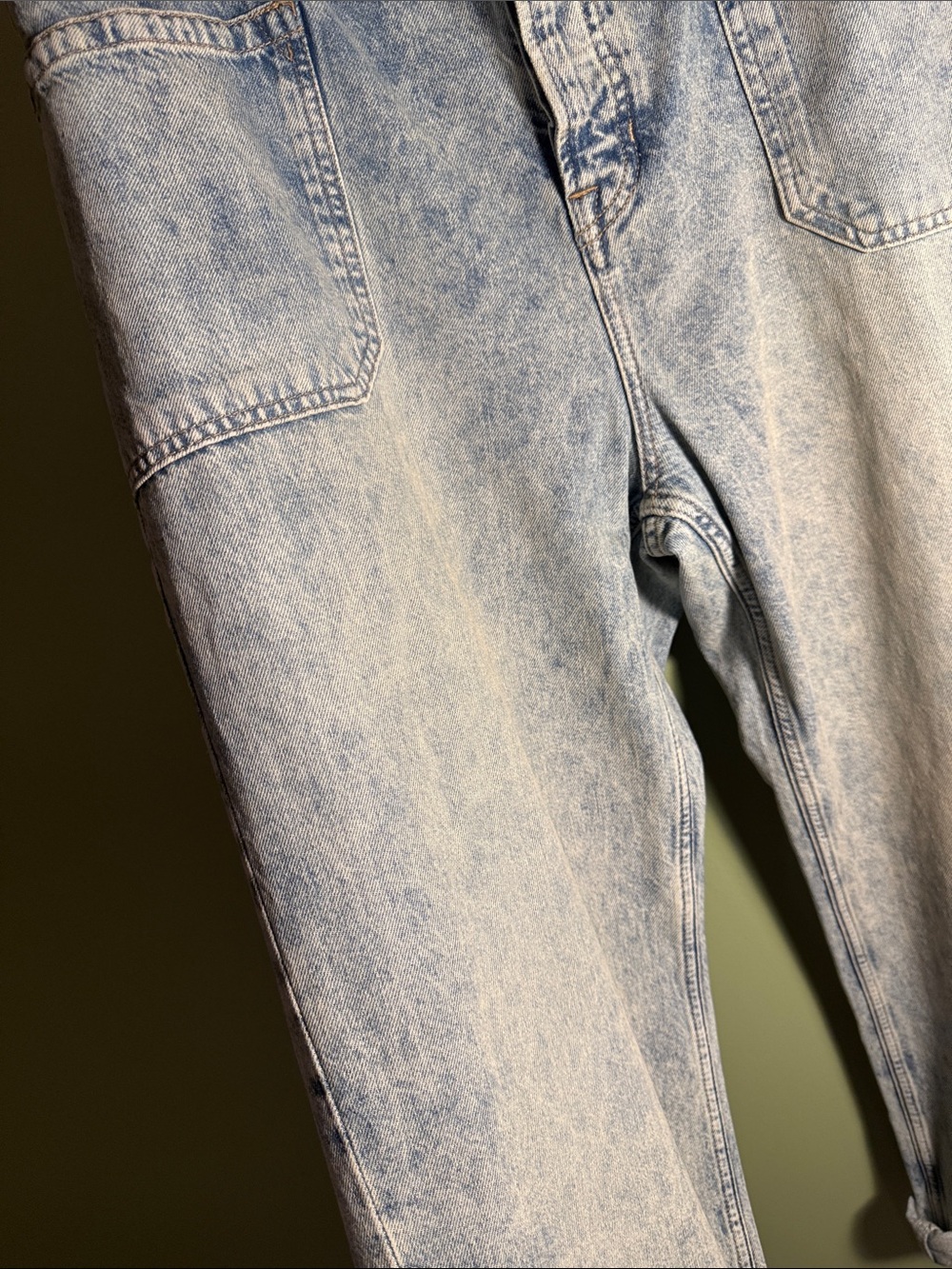 Free People We The Free Palmer Cuffed Jeans LalaLand 32 - Picture 10 of 15